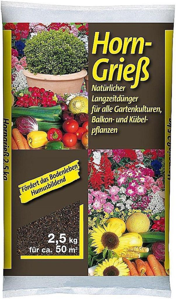 - Horngrieß 2,5 kg Horndünger Naturdünger Produktbild 