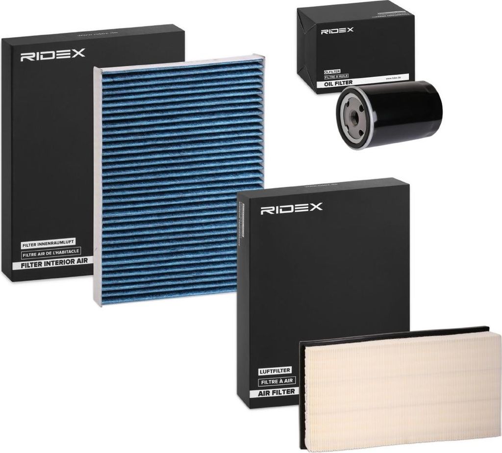 RIDEX Filterset Inspektionspaket Filtersatz für VW Golf IV Schrägheck (1J1) GOLF III (1H1) Golf IV Variant (1J5) Bora Limousine (1J2) Golf IV Cabrio