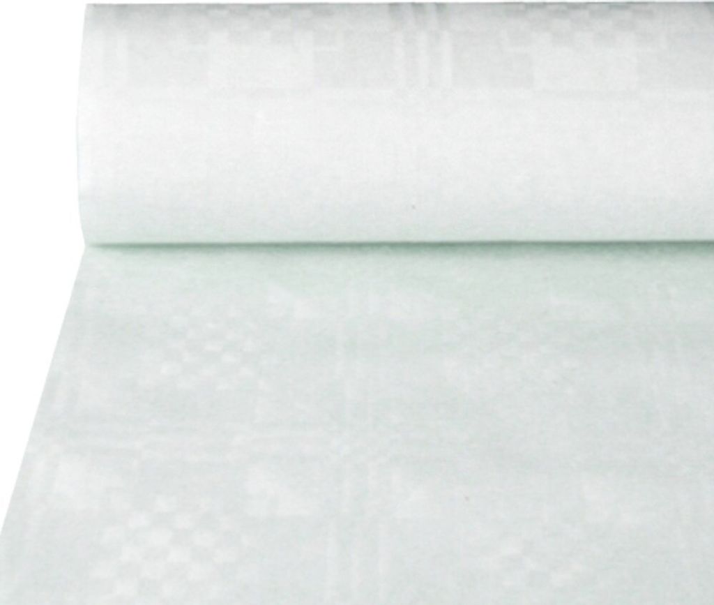 PAPSTAR Damast-Tischtuch (B)1,2 x (L)50 m weiß Produktbild 