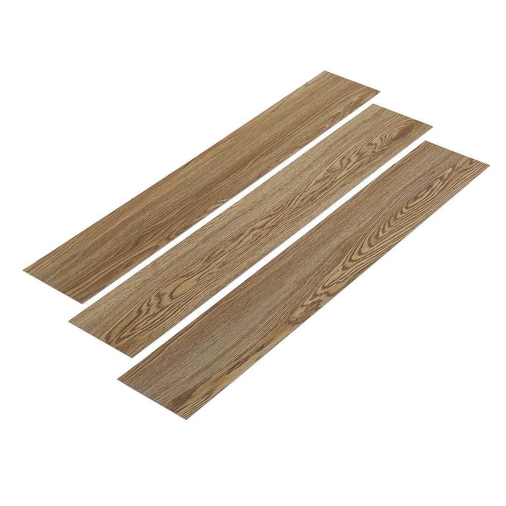 36 Dielen PVC Bodenbelag Vinylboden Selbstklebend 5m² Vinyl Fliesen Laminat Fußboden Holzfarbe