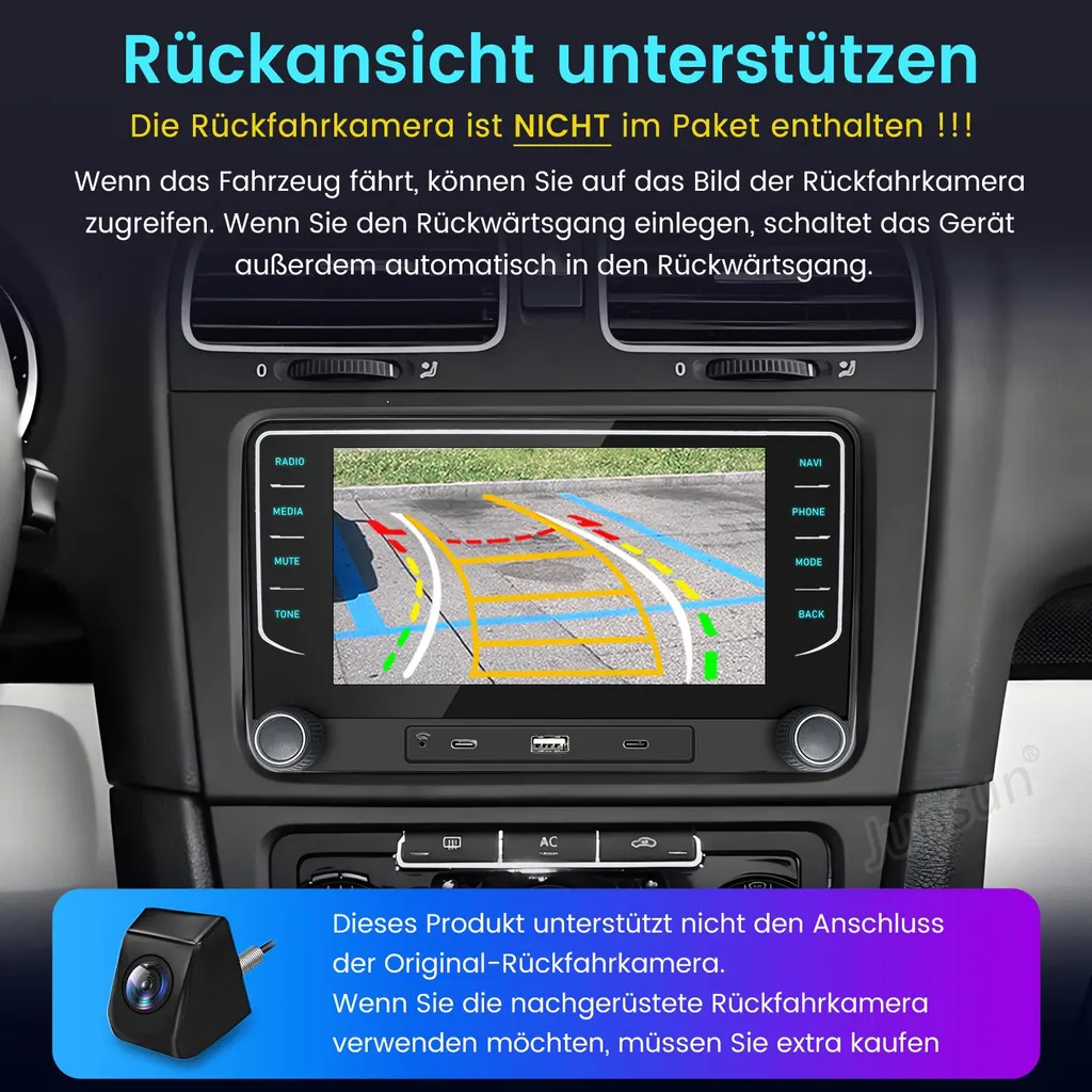 Offerta Autoradio Android 128GB VW Golf Passat CarPlay Wireless GPS - 12
