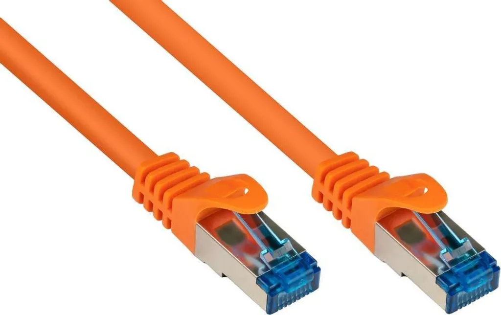 Buone connessioni Cat.6A Patchkabel S/FTP HF arancione 30m