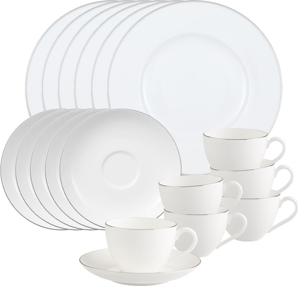 Villeroy & Boch Anmut Platinum No.1 Kaffeeservice 18-teilig