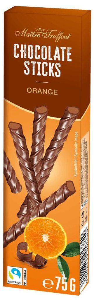 Milchschokoladesticks Orange 75g Produktbild 