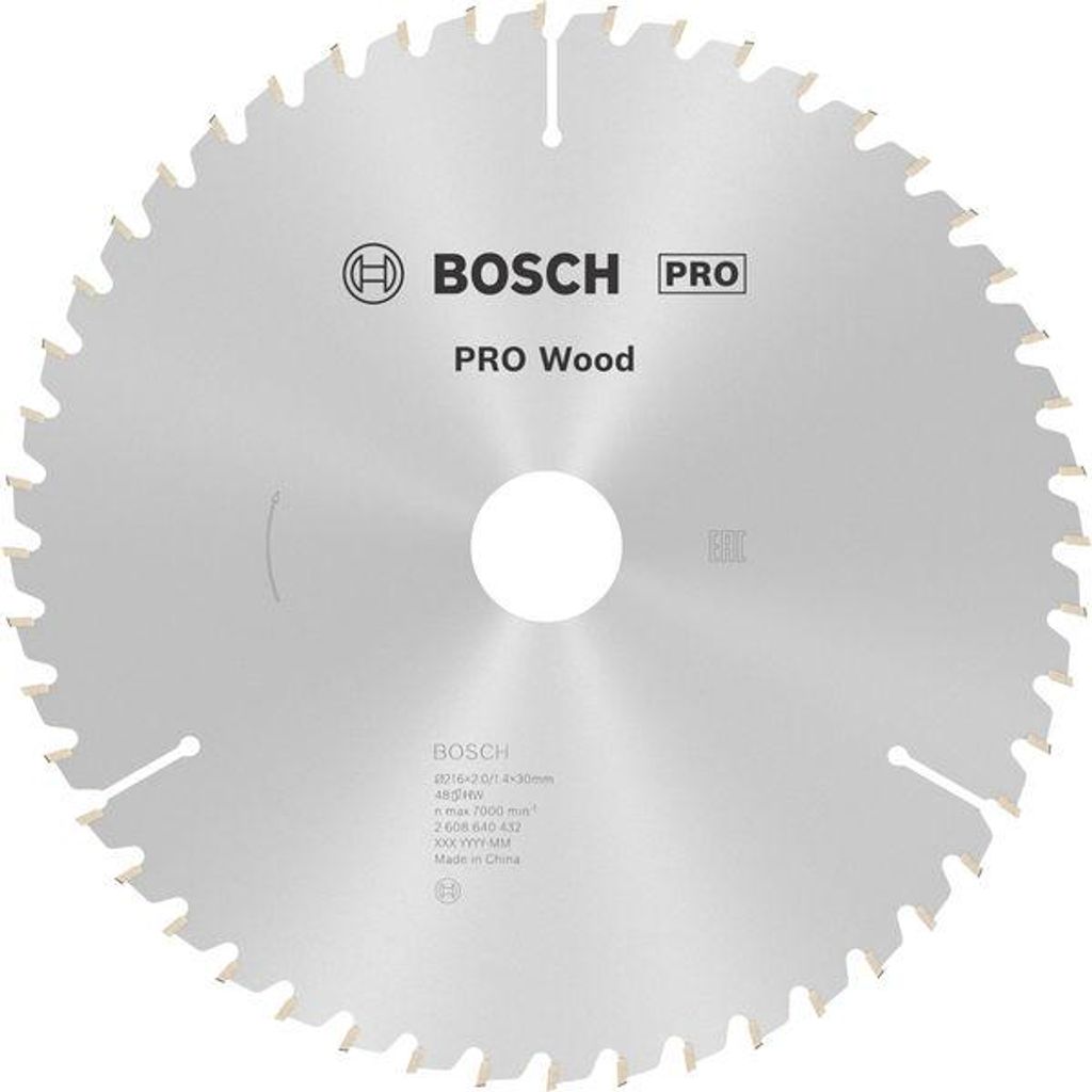 PRO Wood Kreissägeblatt, 216 x 2 x 30 mm, Z48 Produktbild 