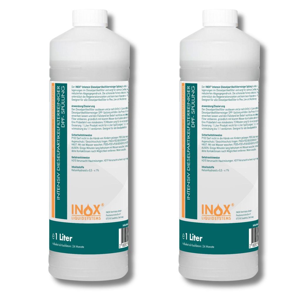 INOX Intensiv Diesel Partikelfilterspülung, 2x1L - Partikelfilterreiniger