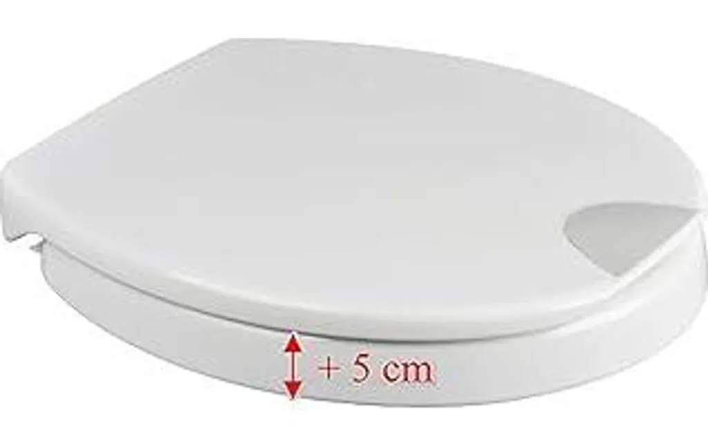 Novara Plus Sedile WC Alzato 5cm Design Elegante Duroplast 250kg