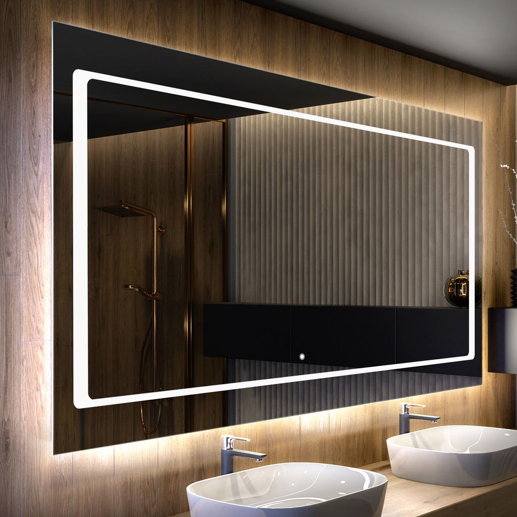 Artforma Badspiegel 170x90 cm - mit LED Beleuchtung - LED Produktbild 