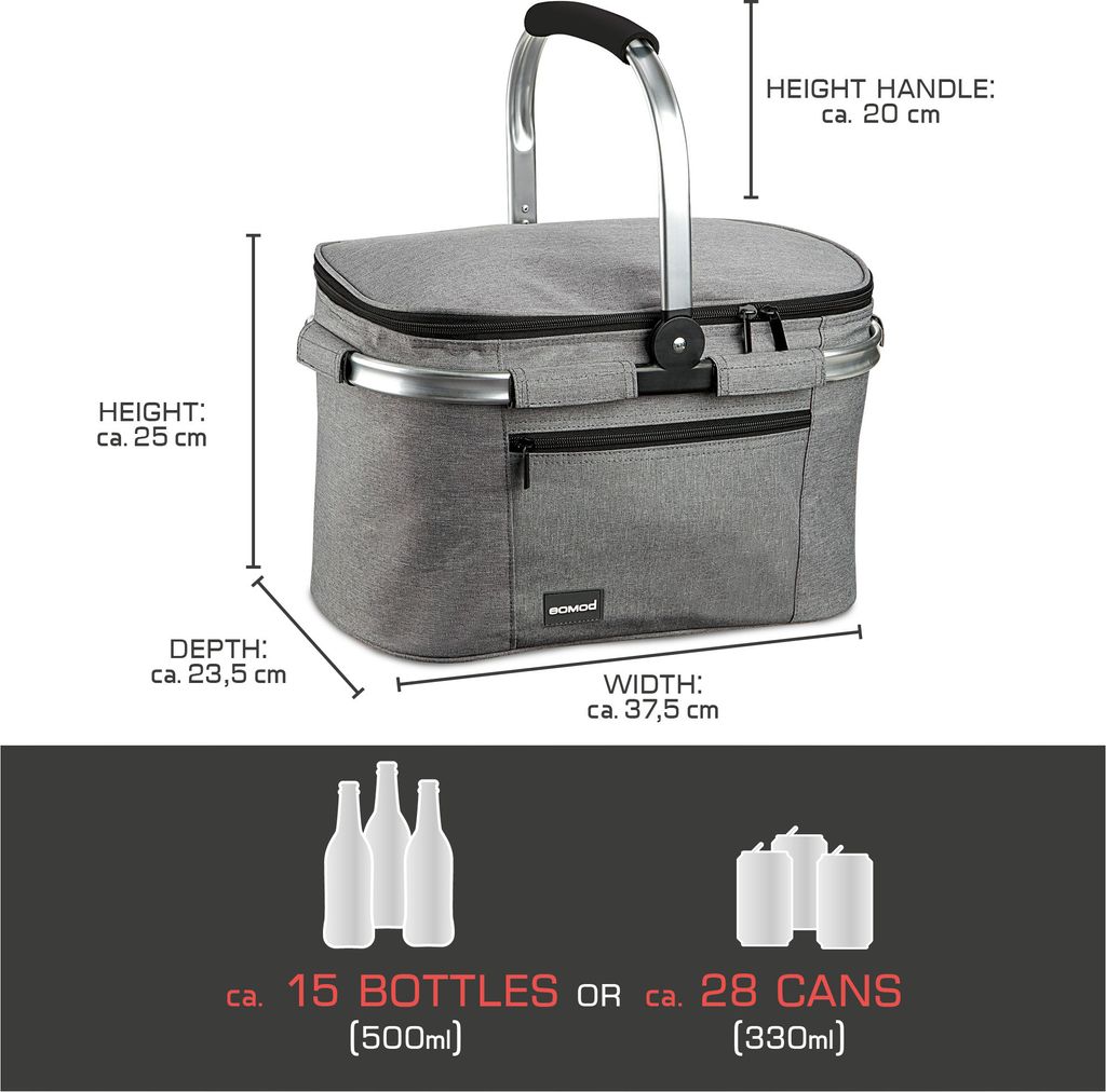 bomoe Kühltasche Picknickkorb faltbar IceBreezer K37 Produktbild 8