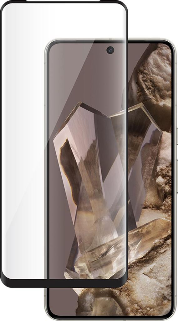 BigBen, Bildschirmfolie für Pixel 8 Pro 2.5D 9H Glas MFG, Schwarz transparent