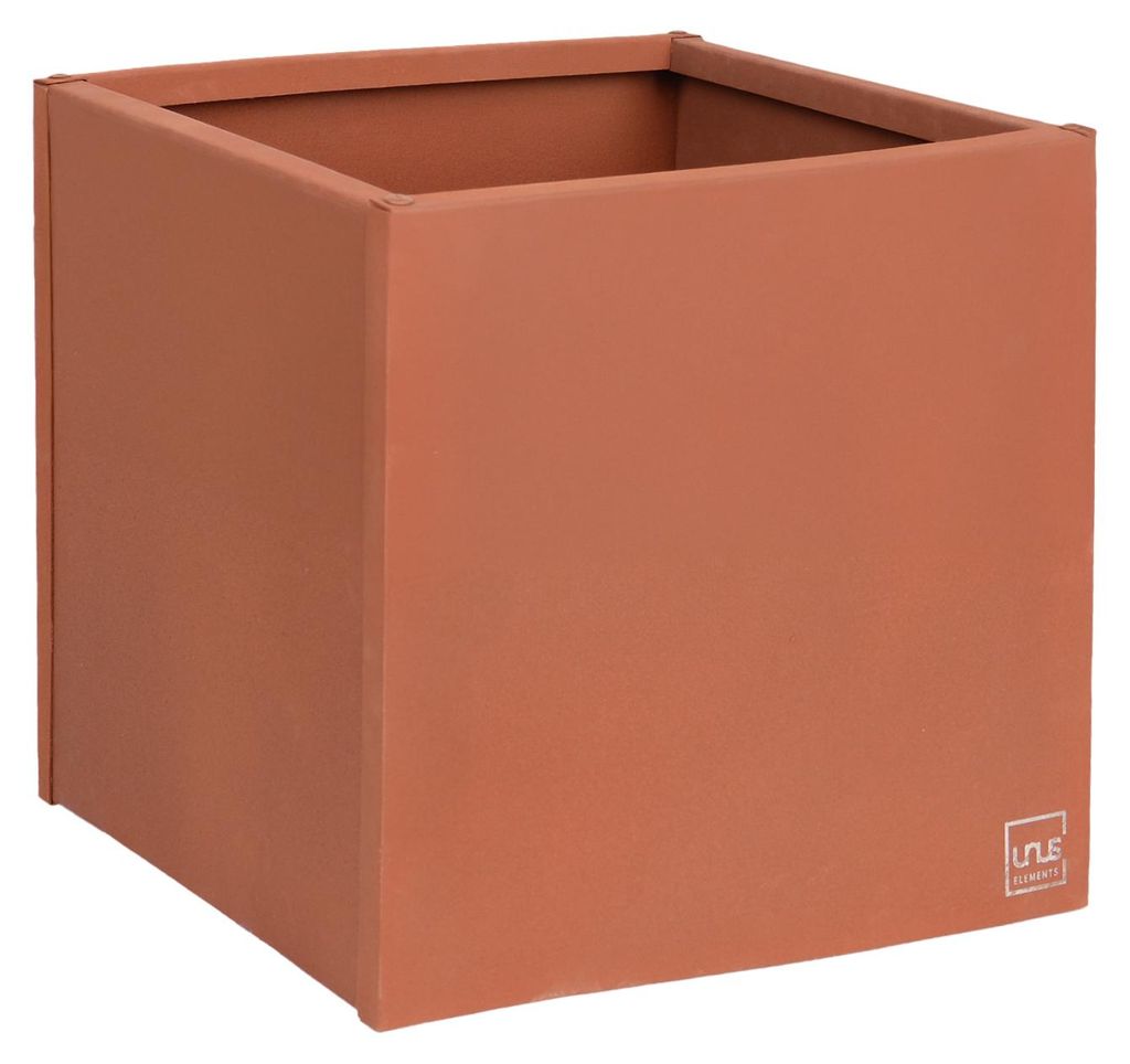 UNUS Pflanzkübel quadratisch 40x40x40cm rost