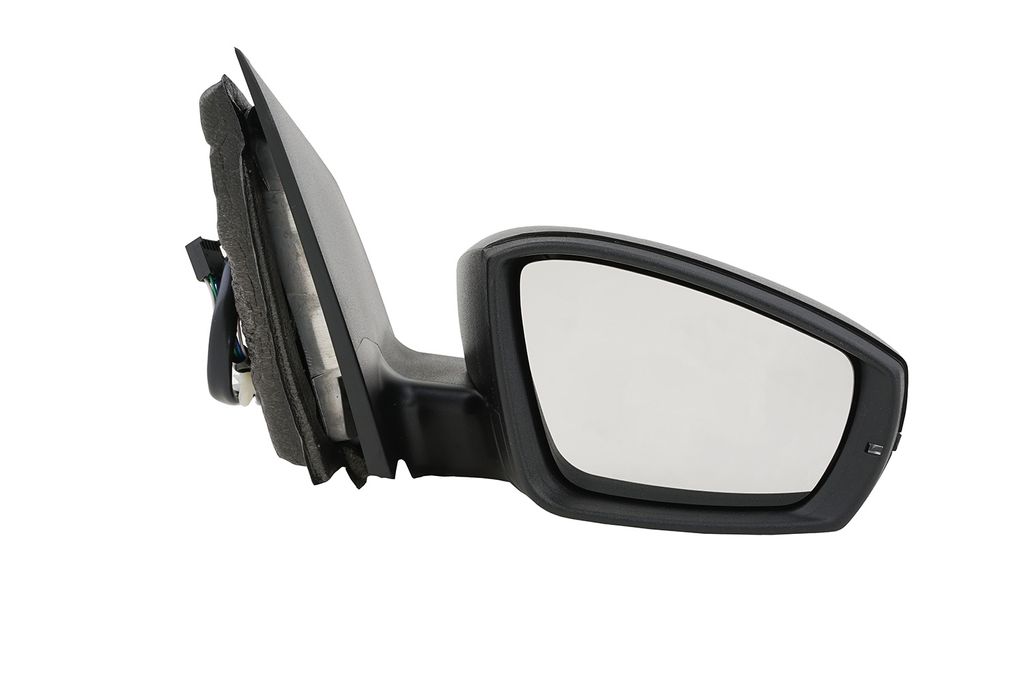 Johns, Außenspiegel Spiegel passend für VW Polo 09 6R 06/2009- Rechts Beifahrer schwarz 6R1857508M 6C1857508A 6C1857508A9B9 6R0857522F 6R0857538C...