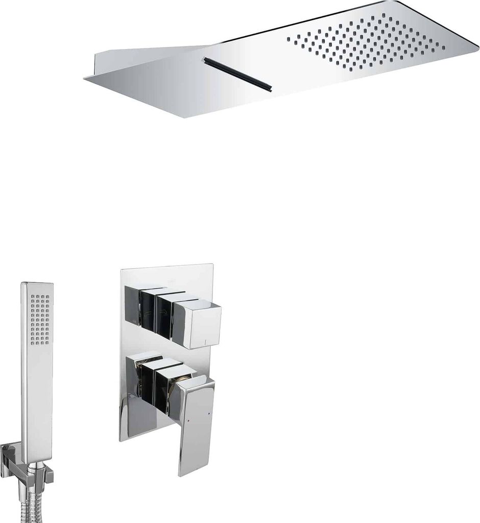 PaulGurkes Wasserfall Dusch Set Unterputz Duschsystem