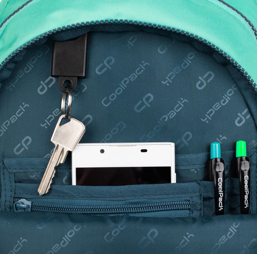 Sac à dos dégradé Coolpack Jerry Lagoon bleu résistant et imperméable - 6