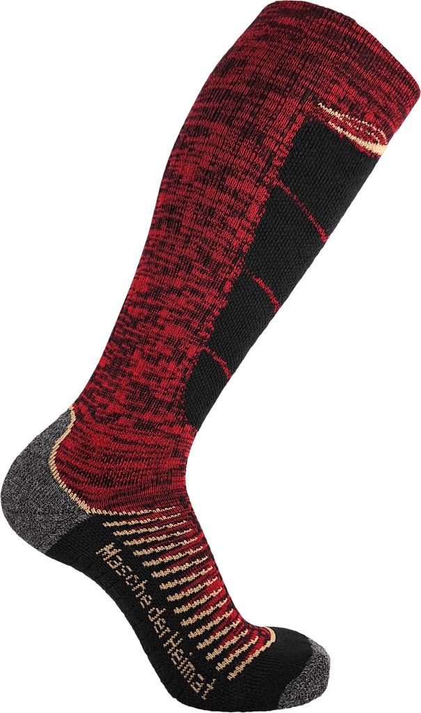 Miriquidi Ski Socke rot gold, 39/42