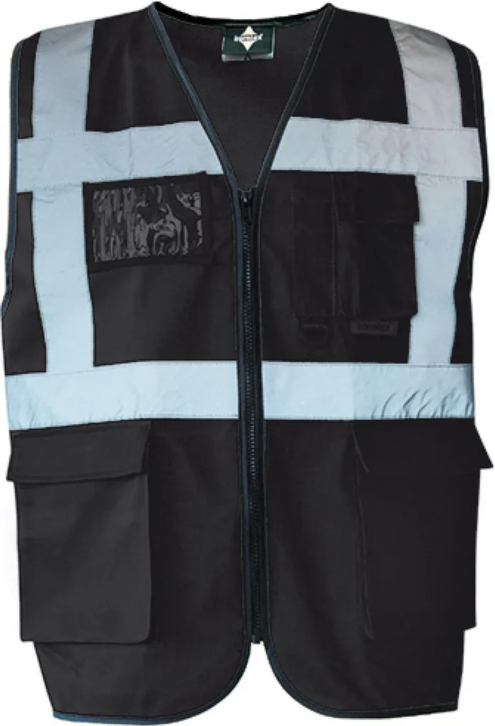 Gilet Security Korntex KXMF Nero 5XL - Executive Vest Multitasche
