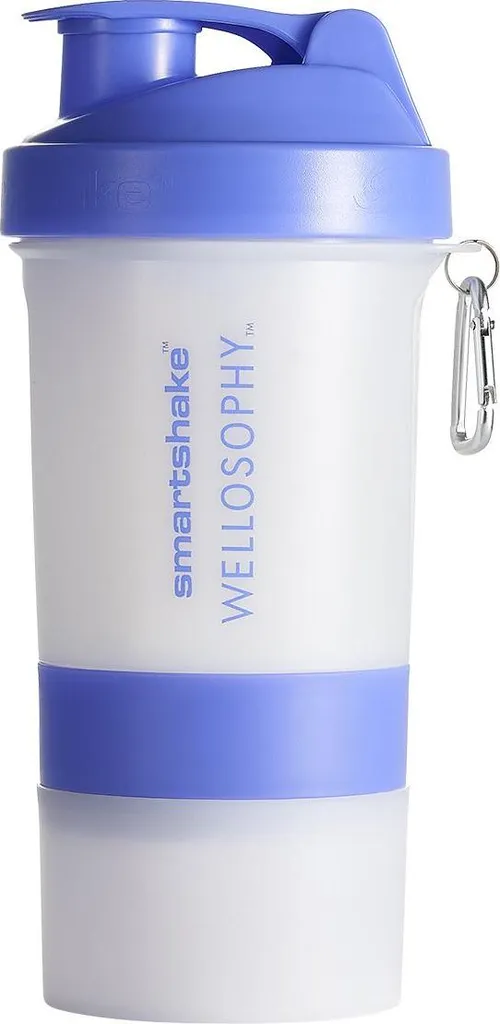 Shaker Wellosophy Oriflame rose de 500ml pour mélanger les poudres