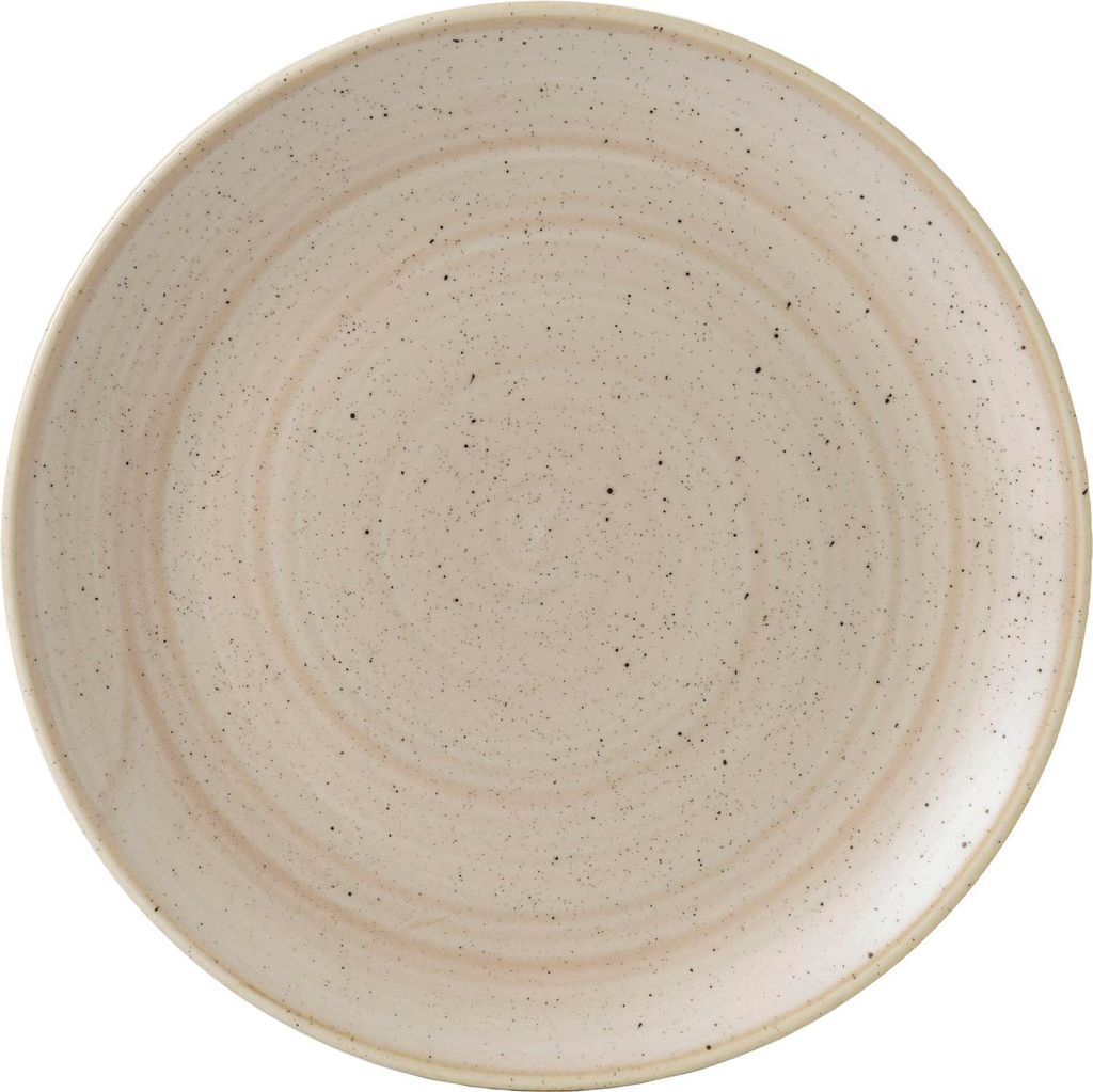 CHURCHILL Stonecast Nutmeg Cream Teller flach, coup, ø: 260 mm