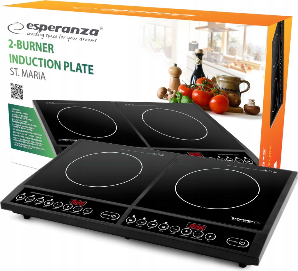 Przenośna Kuchenka Indukcyjna Esperanza Ekh008 4000 W, 2 Zdjęcie produktu 
