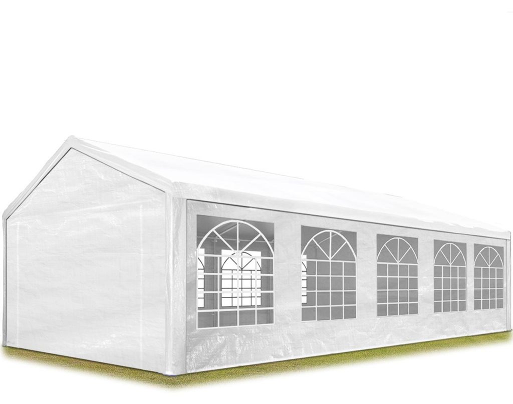 TOOLPORT Tendone per feste gazebo 4x10 m bianco PE 350 N Immagine del prodotto 