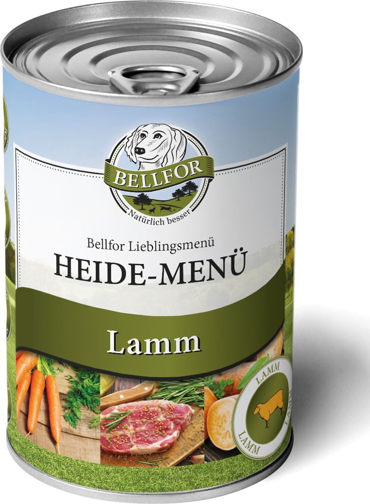 Bellfor Heide-Menü - Nassfutter mit Lamm - getreidefrei 400 g