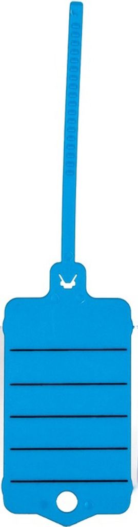 Schlüsselanhänger "RASTA FIX", aus Hart-Plastik, mit Rasterverschluss, mit Vordruck, inkl 2 wasserfester Stifte, Blau, Verpackungseinheit: 1 P/200