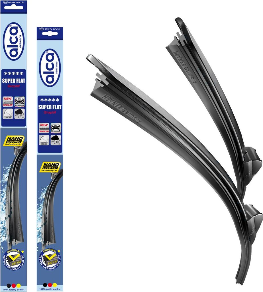 alca Scheibenwischer passend für CHRYSLER DAYTONA Coupe (01.1989 - 10.1992) SUPER FLAT Flachbalkenwischer