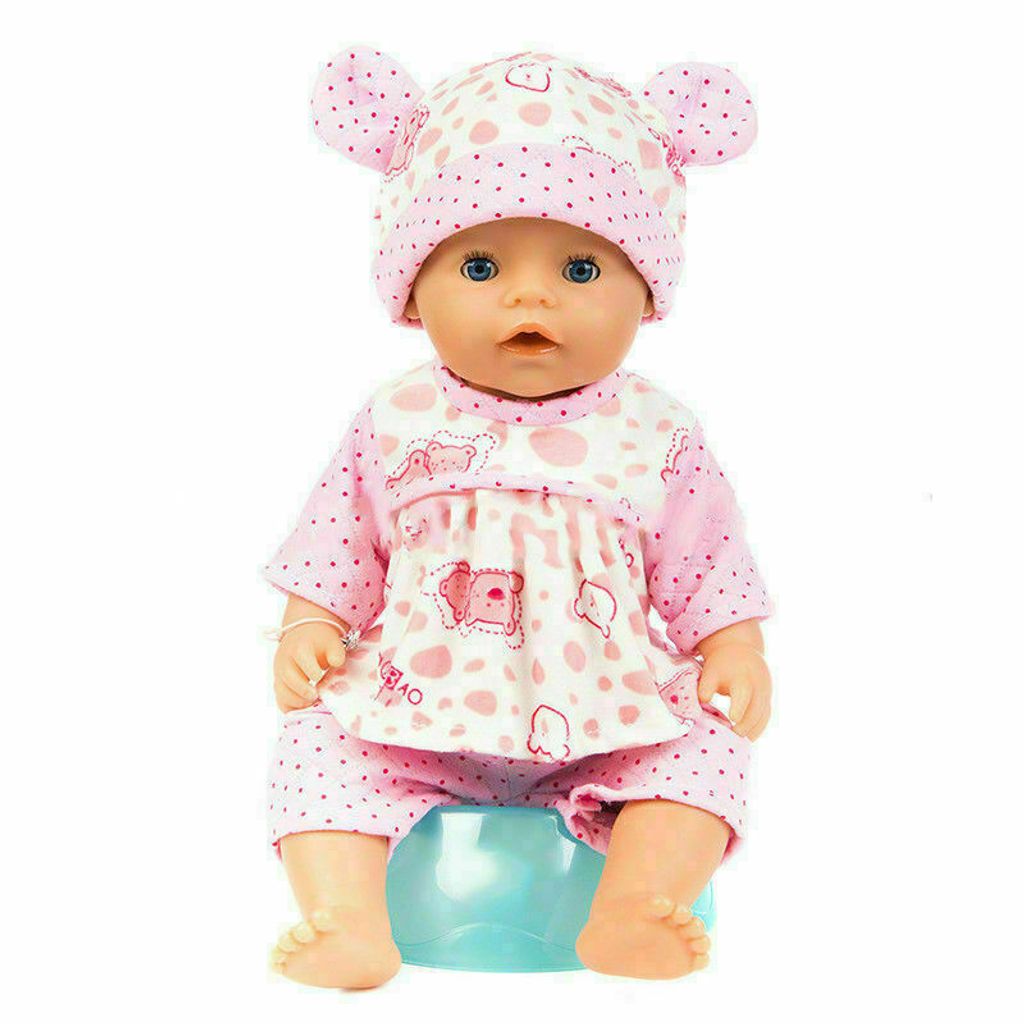 Puppenkleidung Jumpsuit Schlafanzug Puppe Kleider für 40-50cm Baby Born Doll DE 