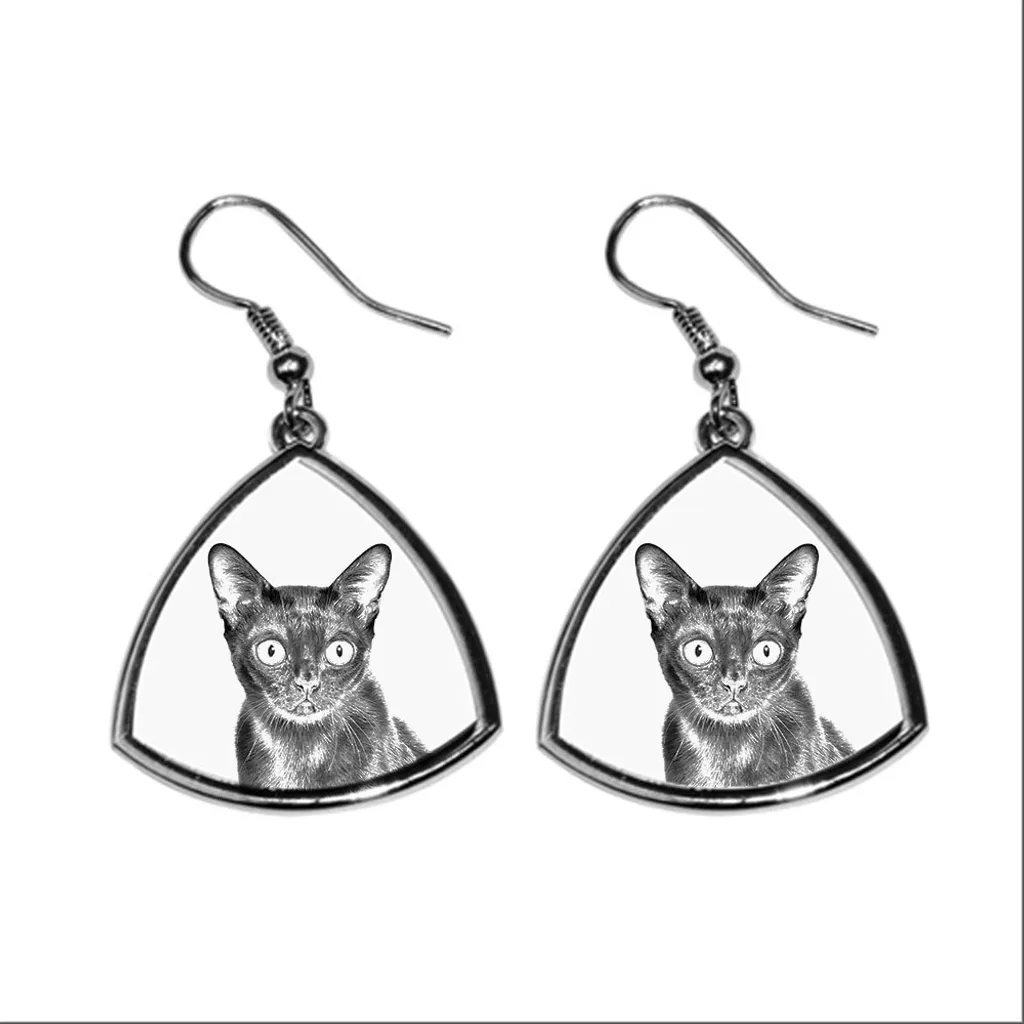 Orecchini Urban Gatto Bombay Art-Dog: Stampa Design Moderno 2026