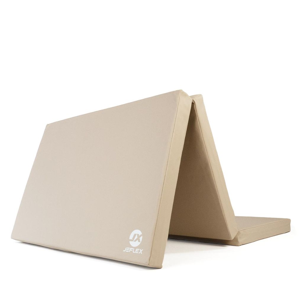 Turnmatte klappbar 210 x 100 x 8 cm Beige Weichbodenmatte