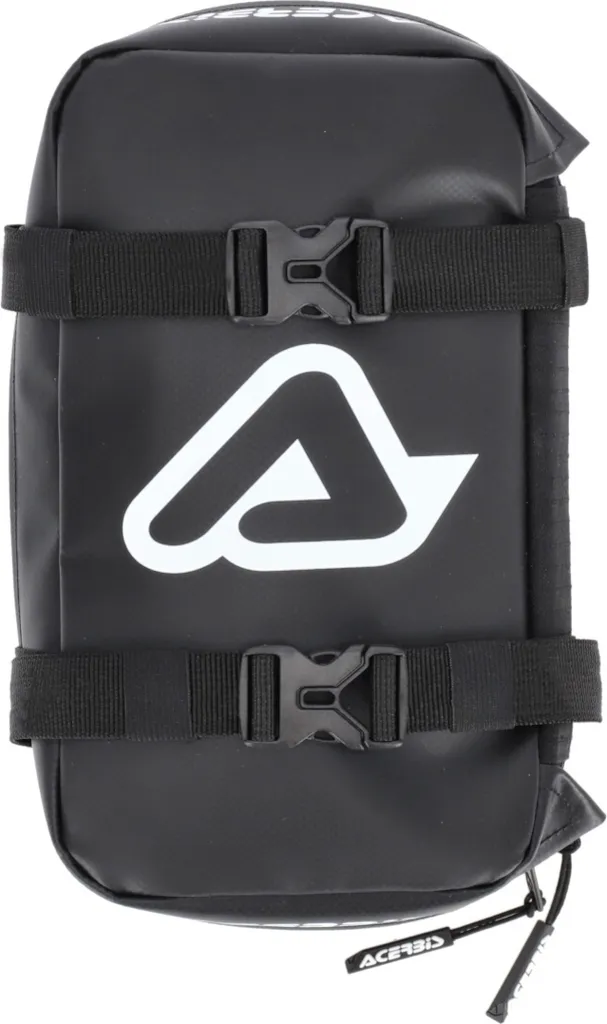 Sacoche à outils frontale Acerbis Noir/Blanc 2L - Modèle Universel Moto