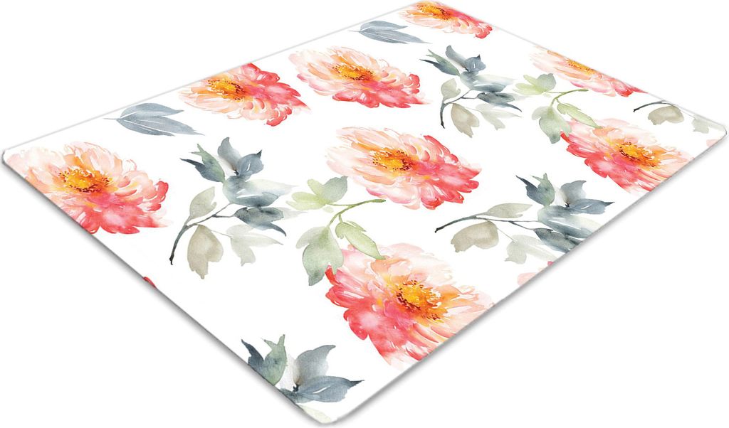 Stuhlunterlage Bürostuhlunterlage 120 cm x 90 cm Bodenmatte Bürostuhlunterlage - Frühlingsvegetation.