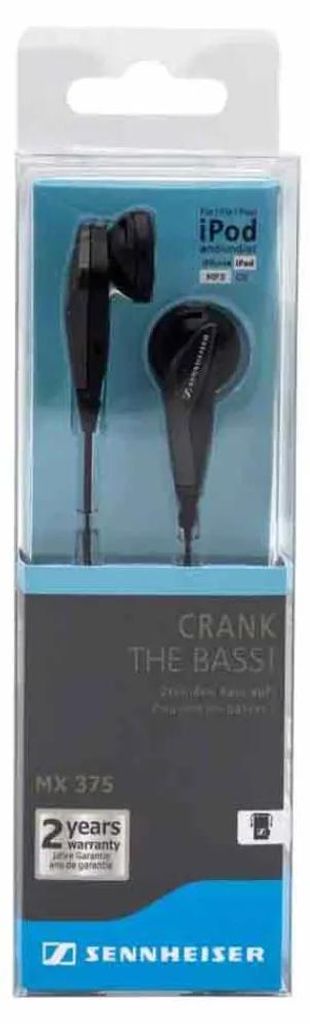 Sennheiser MX 375 In-Ear-Ohrhörer, schwarz Immagine del prodotto 