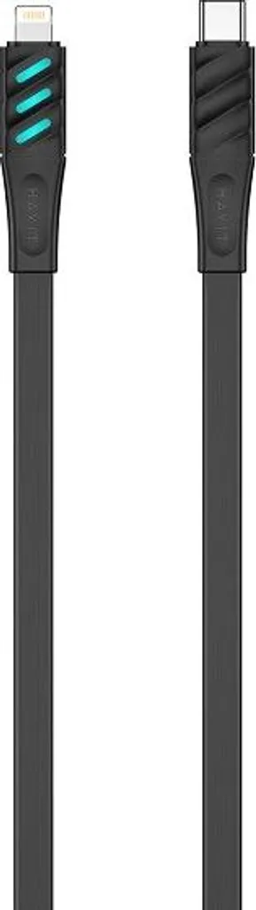 Havit CB6255 Black: Cavo USB-C to Lightning con Visual Led 1m - 3
