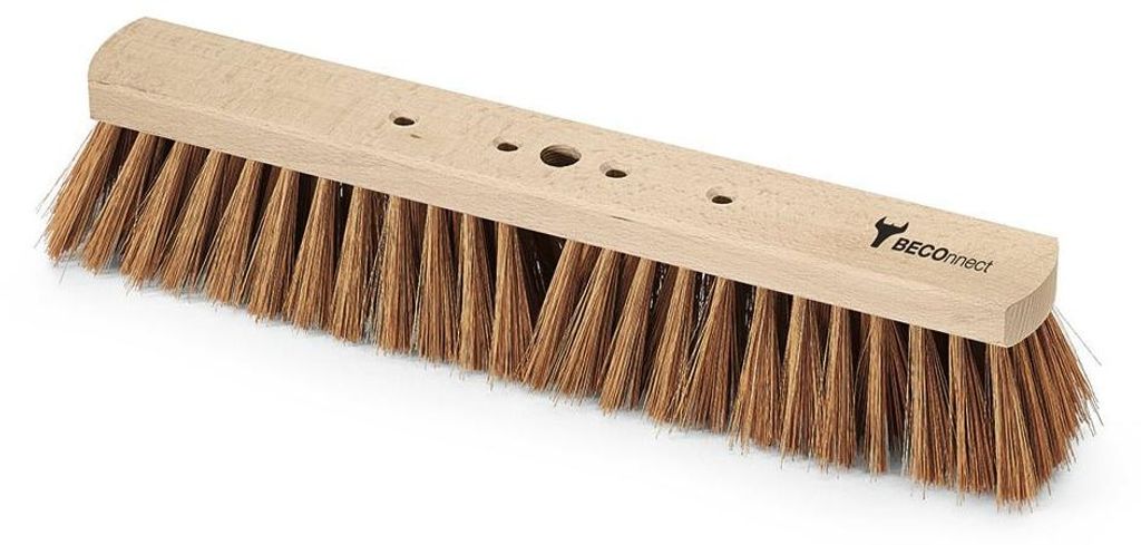 Nölle Profi Brush BECOnnect Saalbesen, 40 cm Poly-Kokos mit Holzgriff | 1 Stück