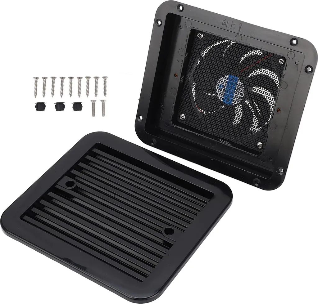 Ventilation Camping-car 220V Évacuation Air Latérale 205x185mm pour Caravane