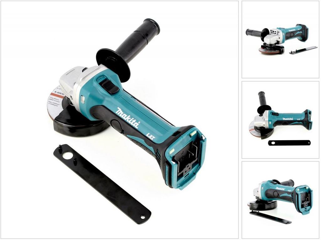Makita BGA 452 Akku-Winkelschleifer Solo 18V Li-ION, (ohne Produktbild 