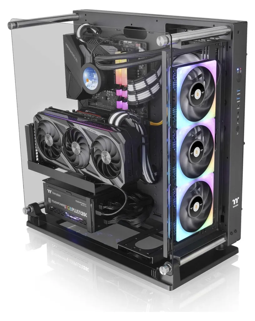 Thermaltake Core P3 TG Pro Noir - Boîtier Modulaire avec Support 420mm - 16