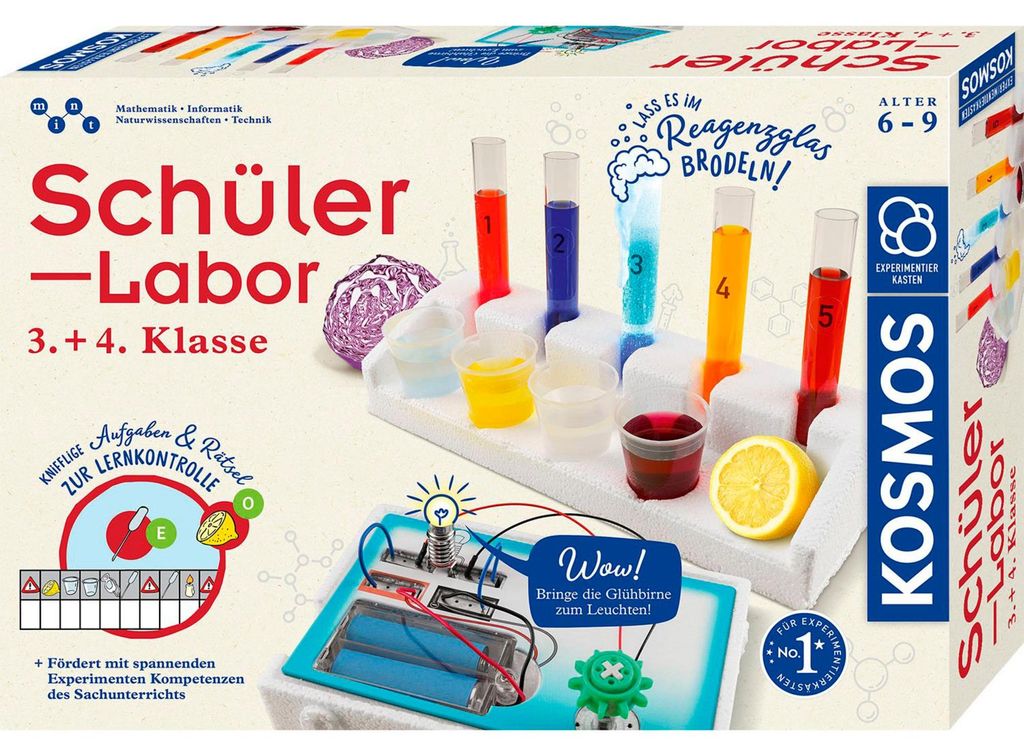 KOSMOS Schülerlabor 3. + 4. Klasse, Experimentierkasten, Experimente, Labor, 636128