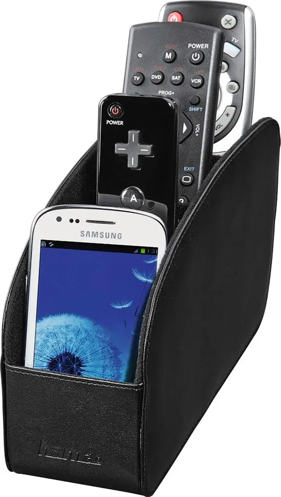 Porta Telecomandi Major Nero: Accessorio Design per Living Ordinato