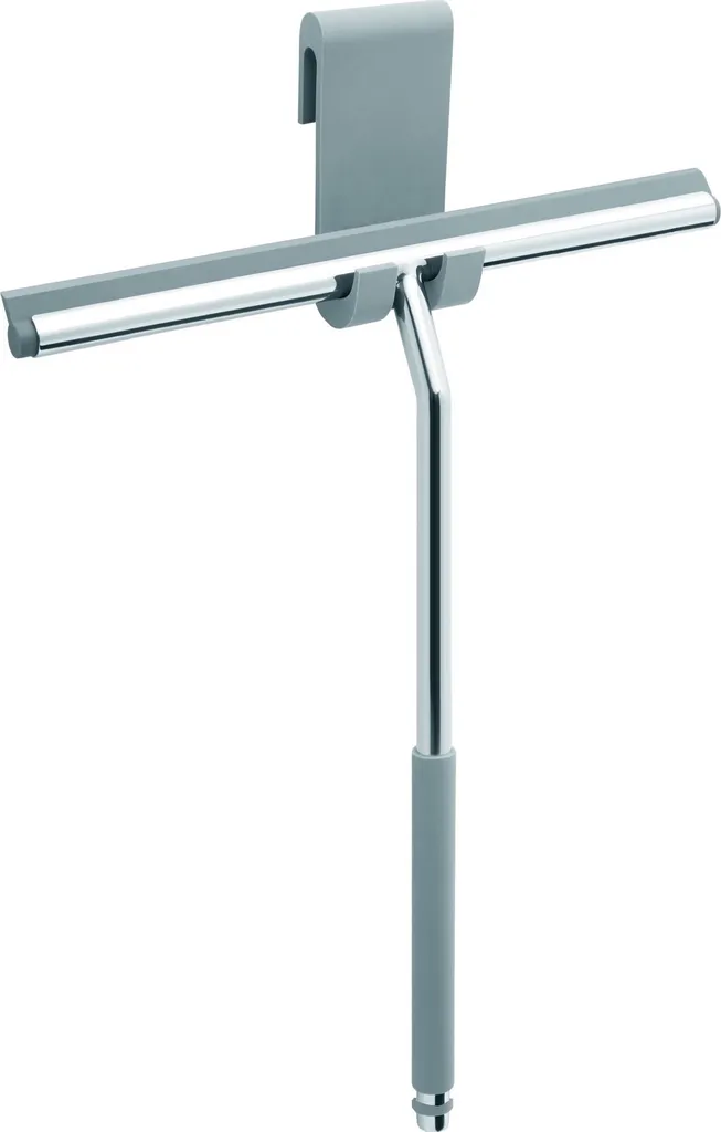 Raclette de Douche Inox avec Long Manche Ergonomique et Lame Silicone