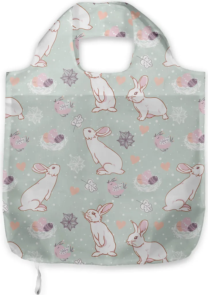 Borsa in Tessuto ABAKUHAUS Eco-Friendly - Design Pasqua con Fiori