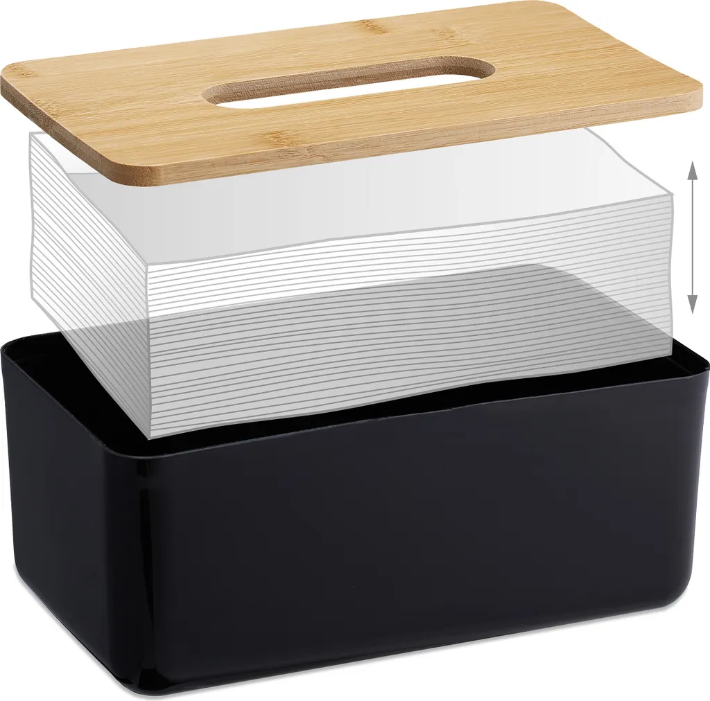 Tissue Box RD2648 Nero Satinato | Accessorio Lusso Bagno e Spa - 5