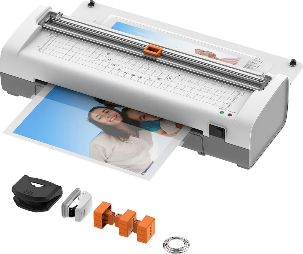 Plastifieuse de bureau pour école et maison A4 avec accessoires 6-en-1