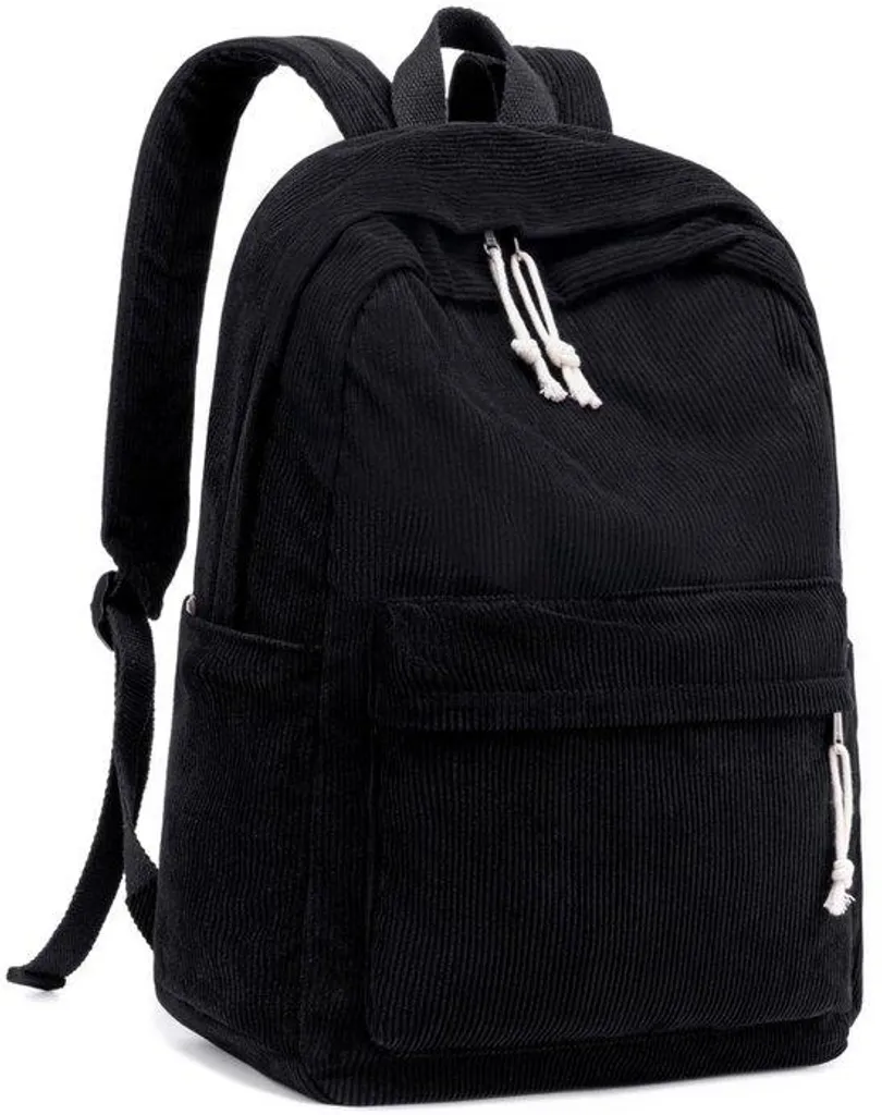 Cartable scolaire pour fille grand format et sac à dos PC portable noir