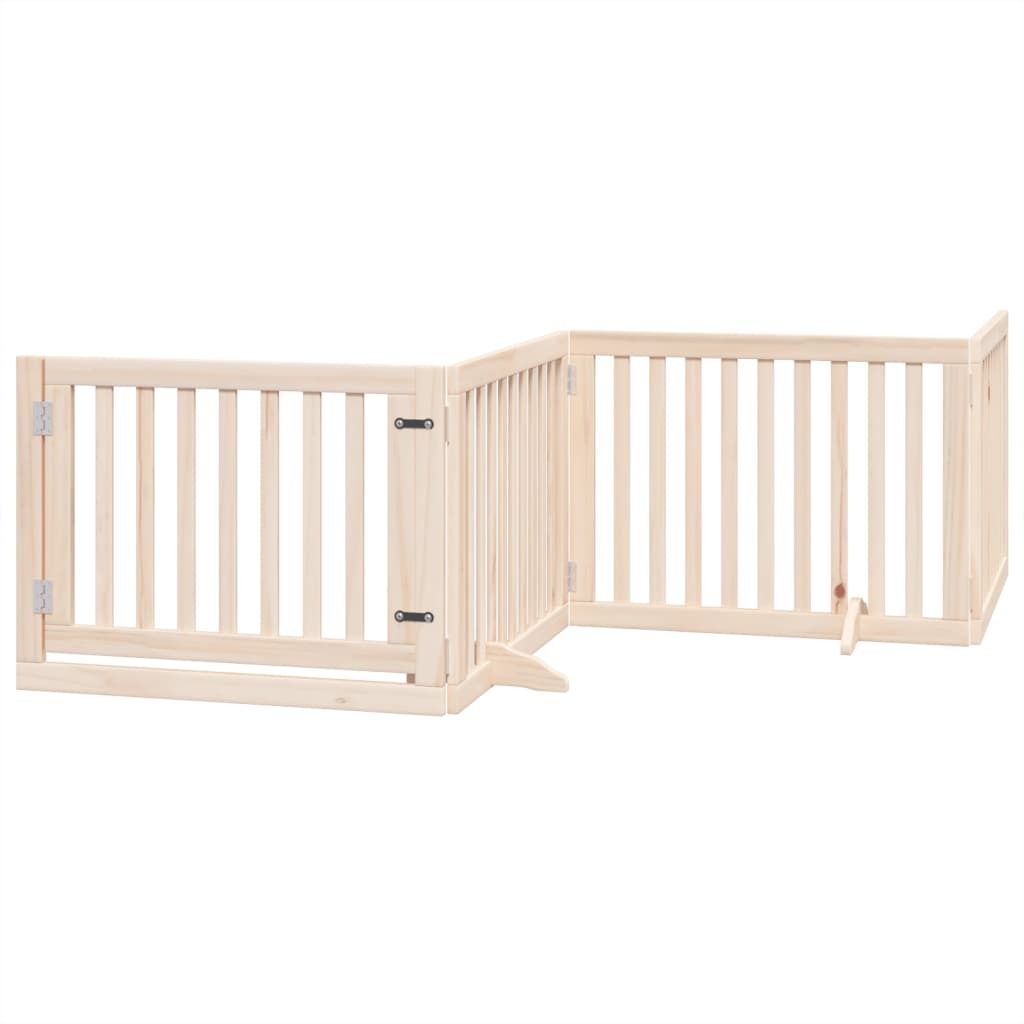 vidaXL Ohrada pro psy s dvířky Skládací 4 panely 320 cm Obrázek produktu 