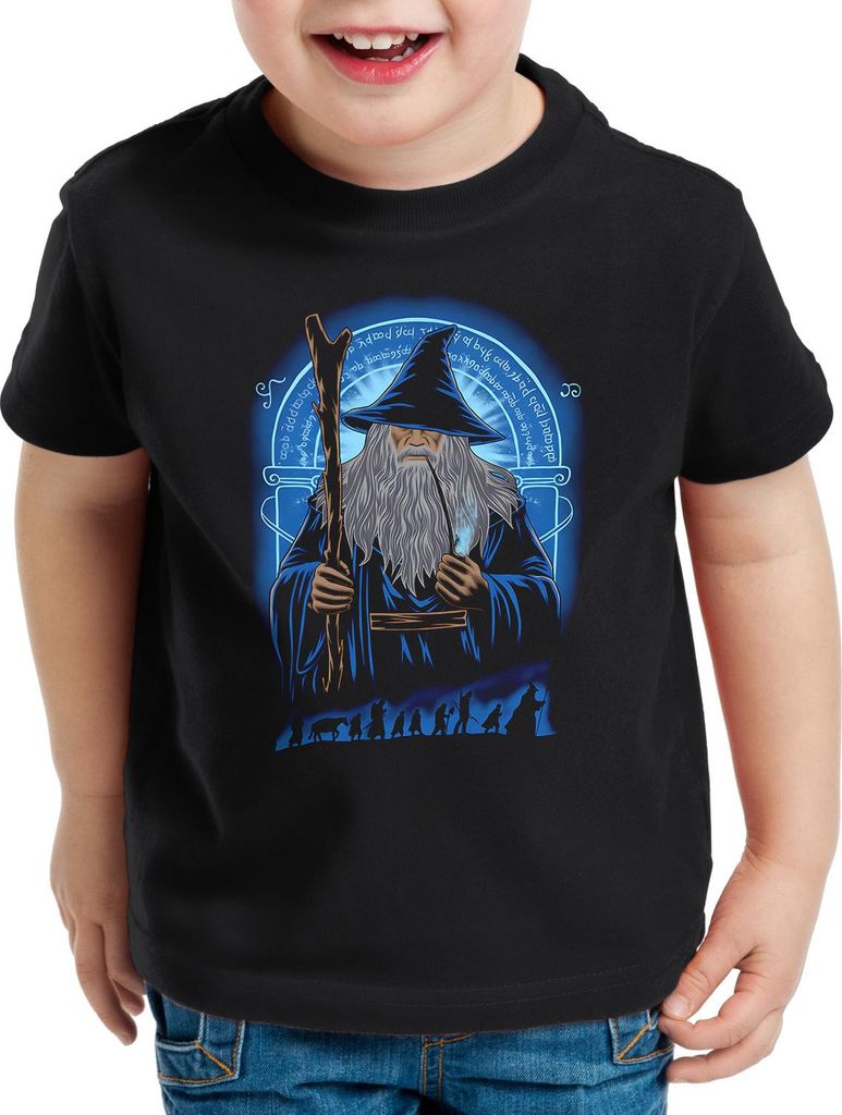 style3 Old Grey Beard T-Shirt für Kinder ring neuseeland auenland
