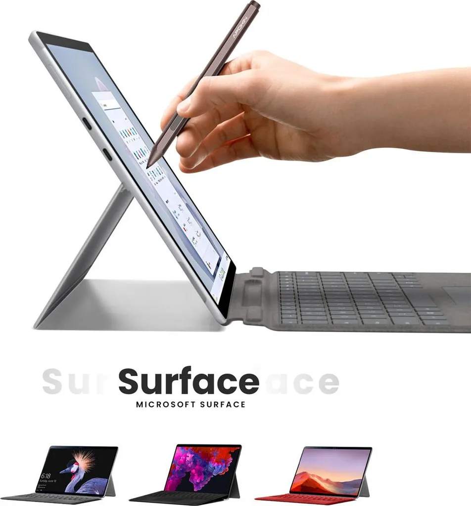 Stylet Surface Anti-Perte Magnétique 1024 Niveaux de Pression Marron - 2