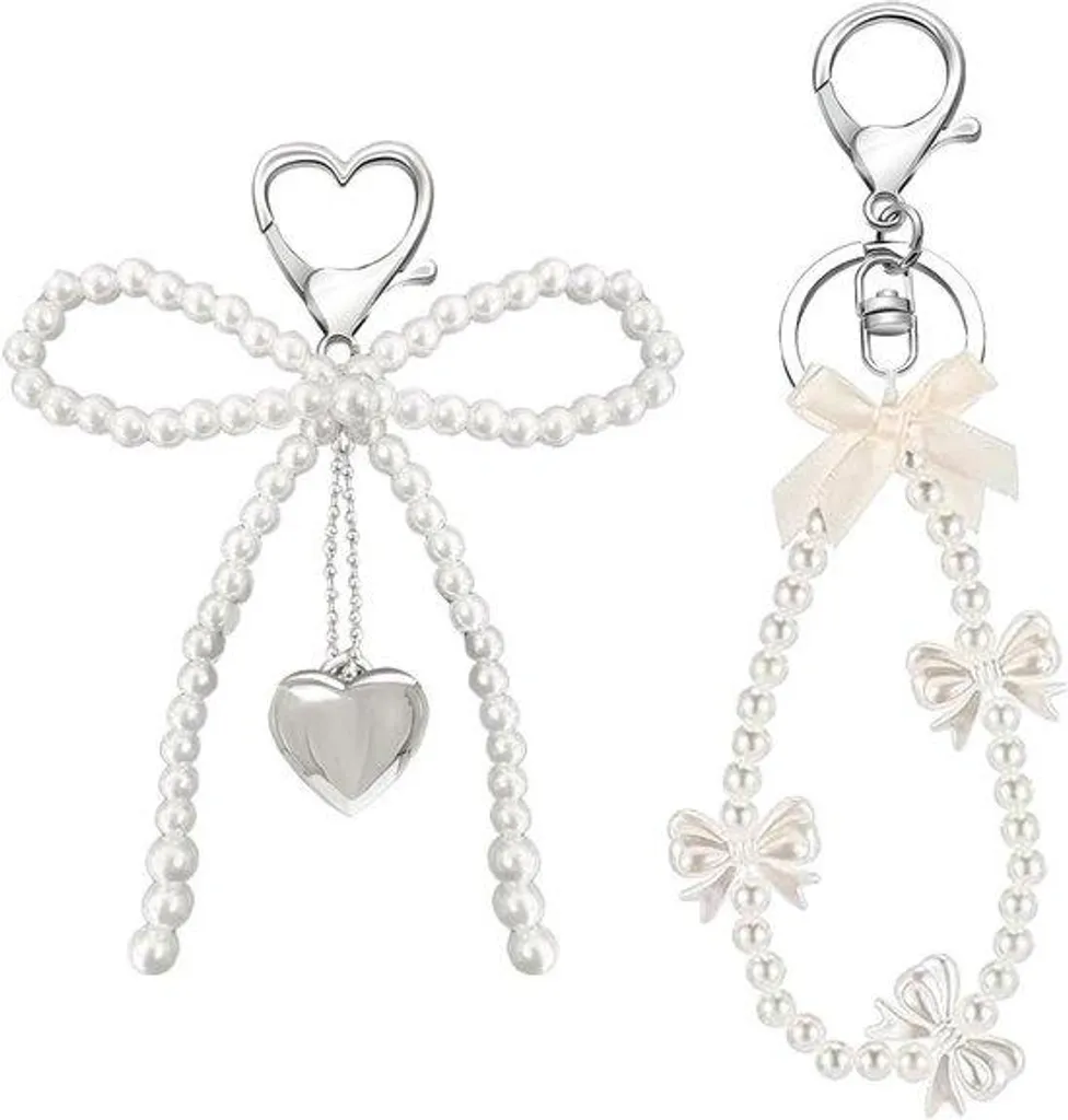 Porte-clés à perles femme lot de 2 - Idéal pour organiser vos clés