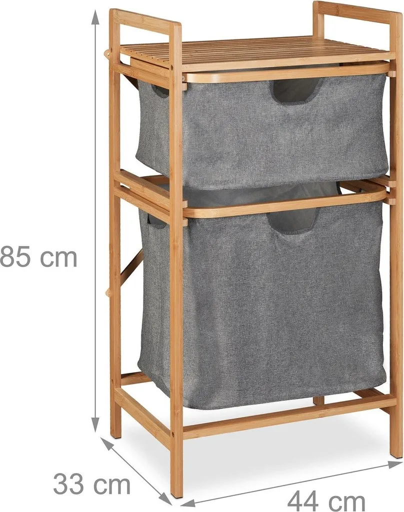 Fini le désordre : Panier à linge à 2 compartiments tri sélectif